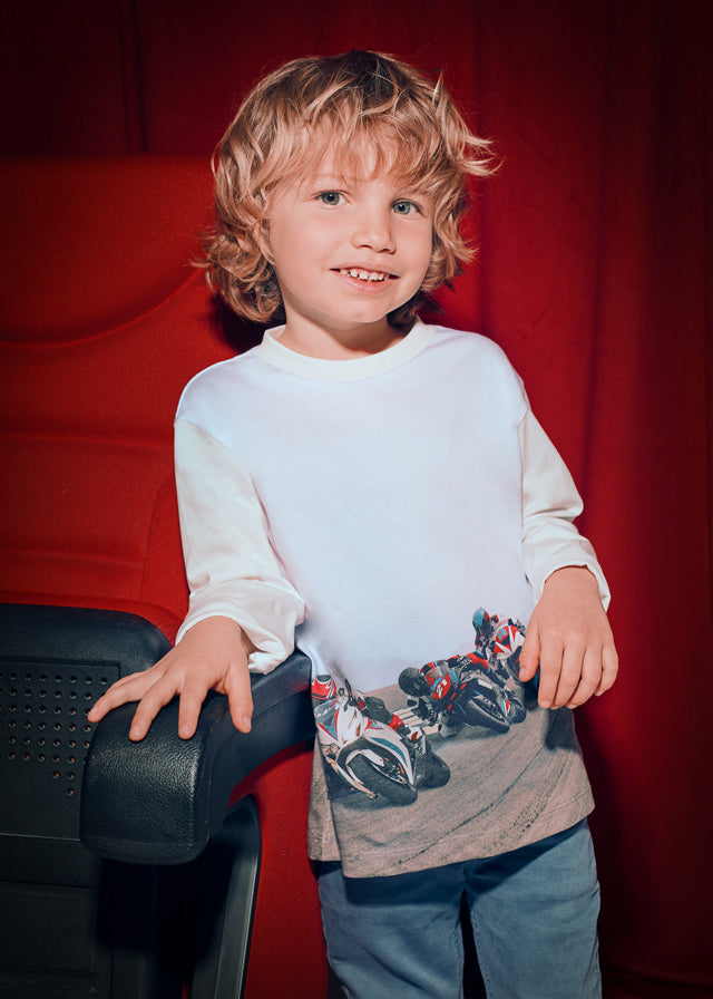 Boys Motorcycle L/s T-Shirt