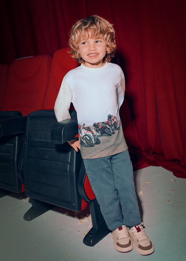 Boys Motorcycle L/s T-Shirt