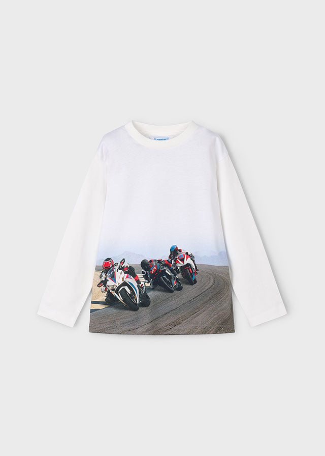 Boys Motorcycle L/s T-Shirt