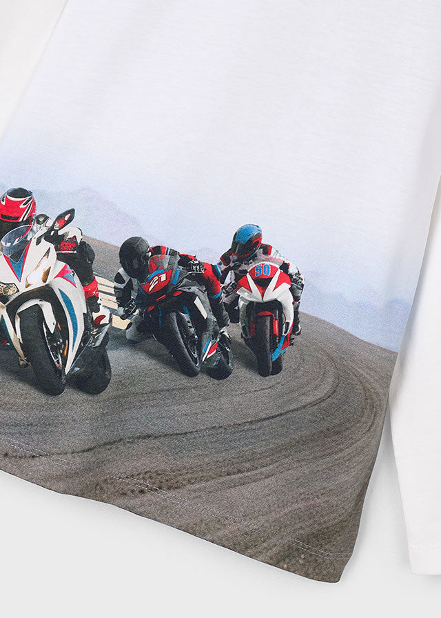 Boys Motorcycle L/s T-Shirt