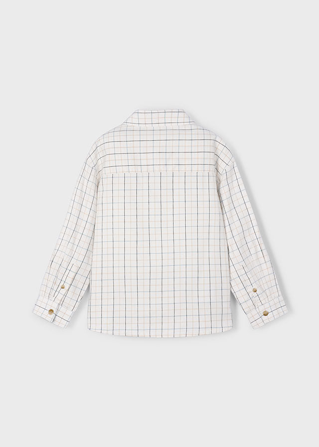 Boys L/s Checked Shirt
