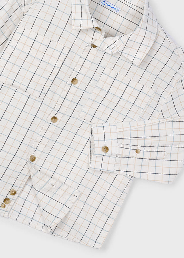 Boys L/s Checked Shirt