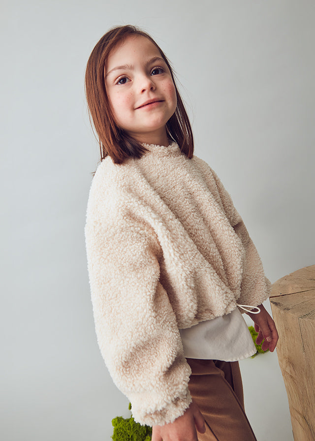 Girls Lamb Wool Pullover