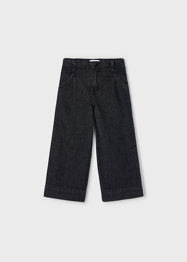Girls Wide Leg Denim Pants