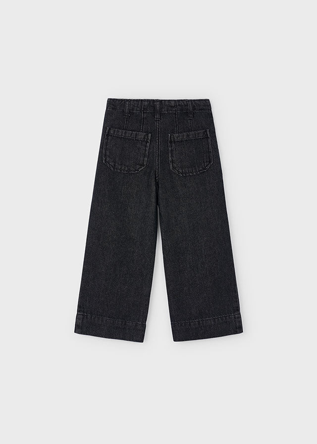 Girls Wide Leg Denim Pants
