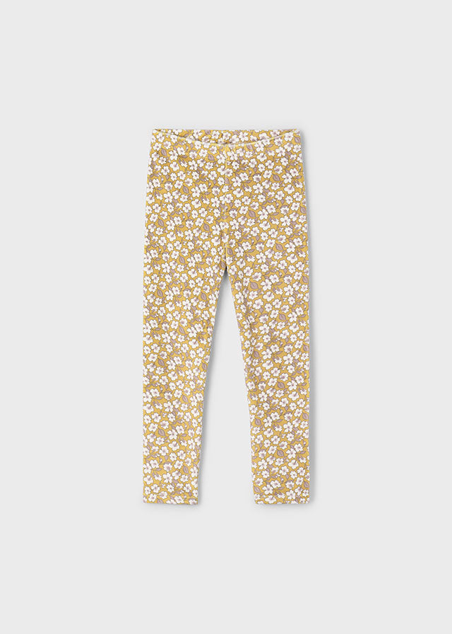 Girls Floral Printed Leggings