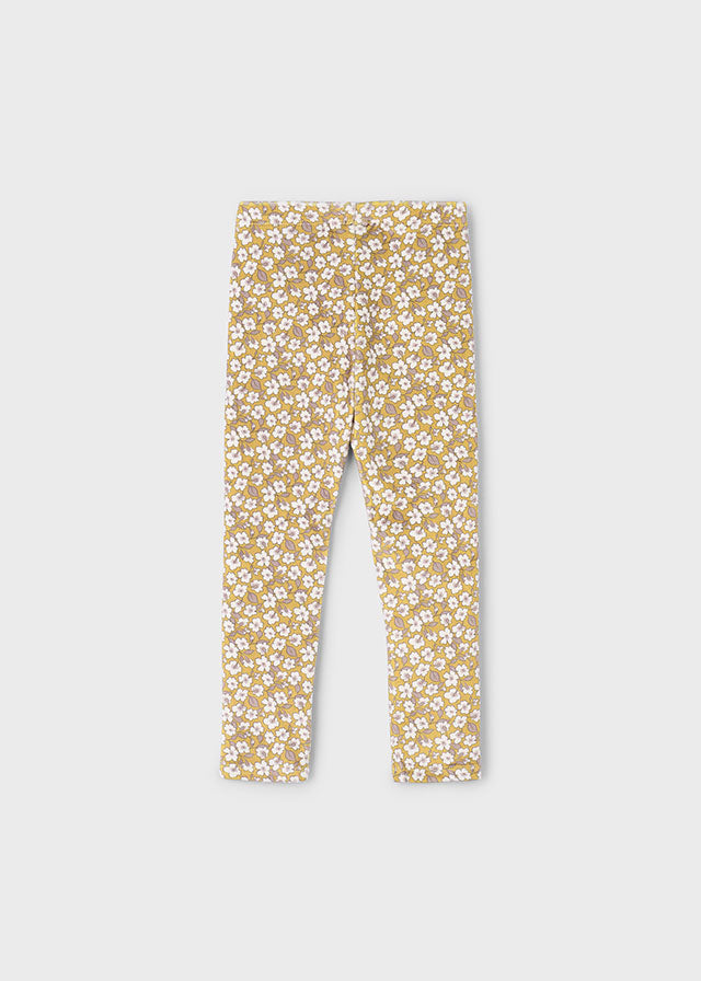 Girls Floral Printed Leggings