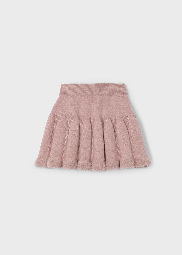 Girls Mauve Knit Skirt