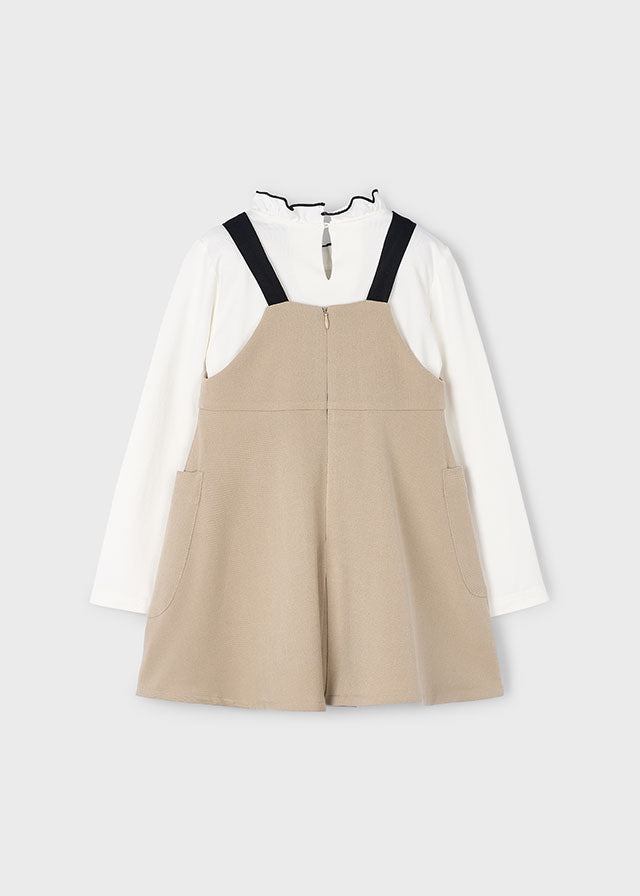 Girls Swan Pinafore Dress