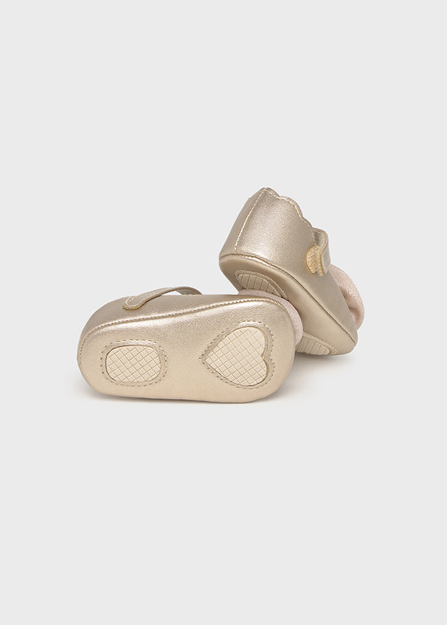 Newborn Girl Floral MaryJanes