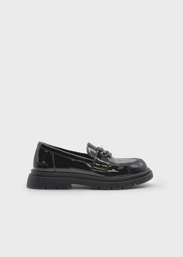 Girl Basic Black Loafers