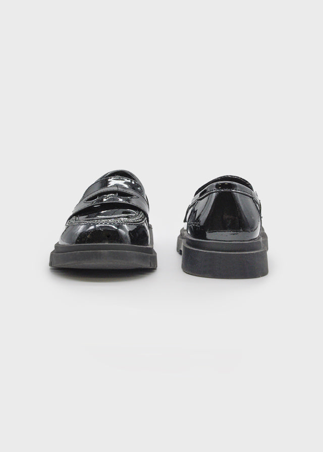 Girl Basic Black Loafers
