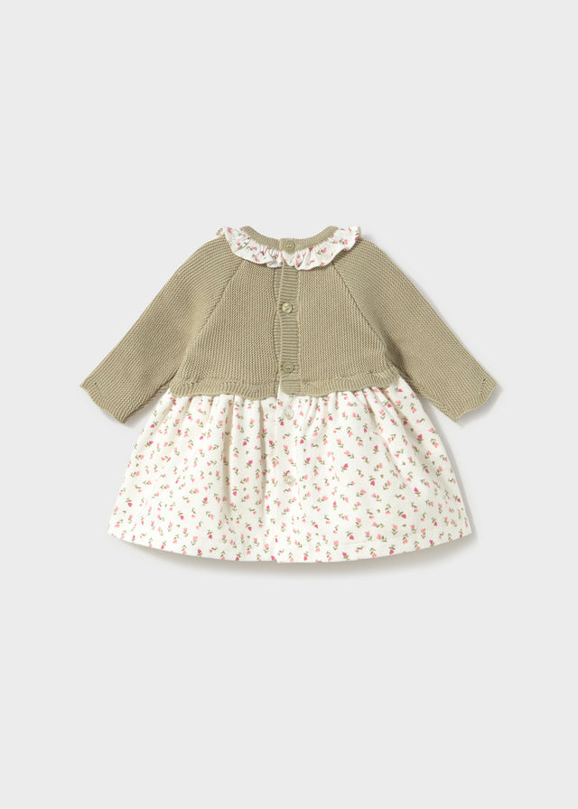 Infant Girl Sage Knit Dress