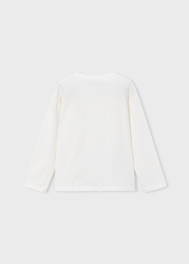 Girls L/s Sequin Shirt