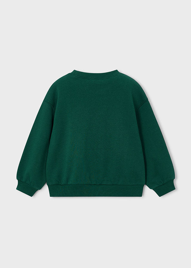 Girl Green Puppy Sweatshirt