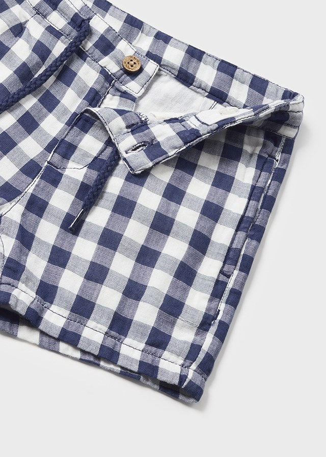 Baby Boy Blue Plaid Set