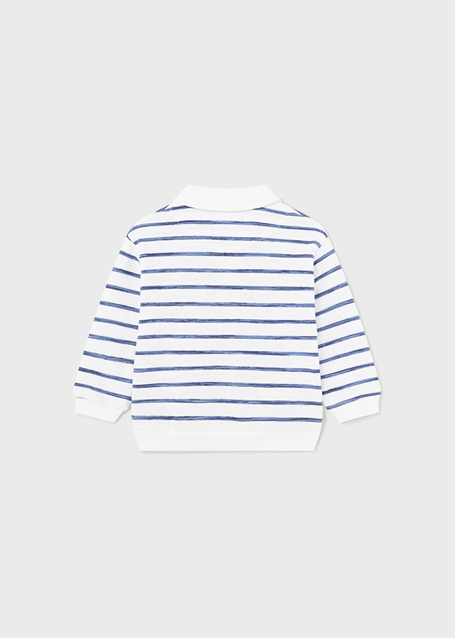 Baby Striped Navy Blue Sweatshirt