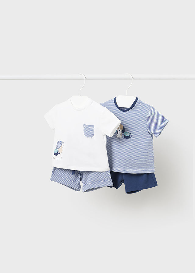 Little Boys Striped Short Set