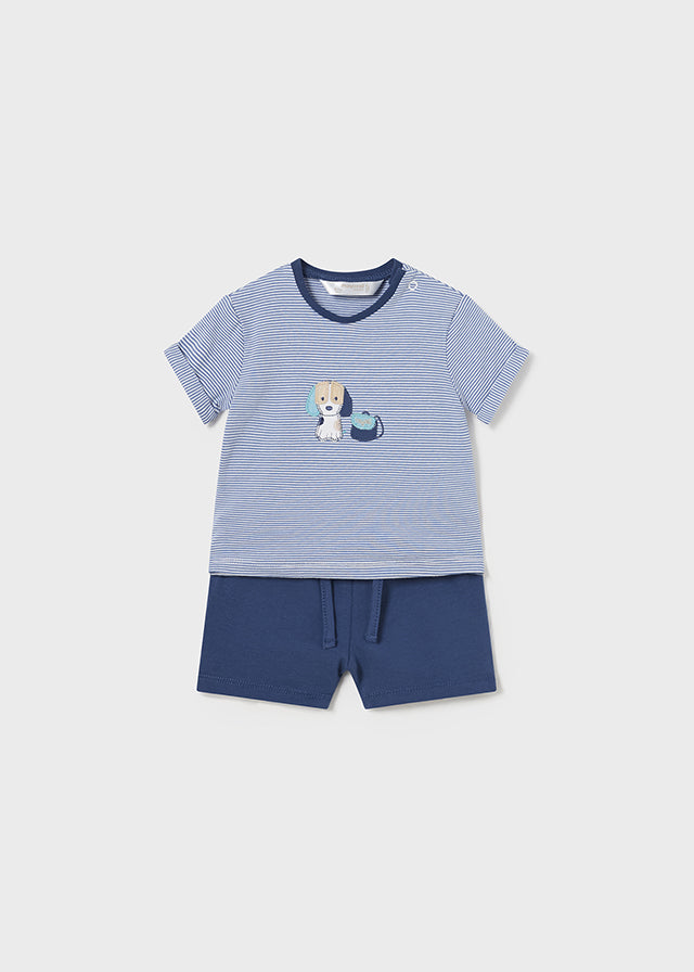 Little Boys Striped Short Set