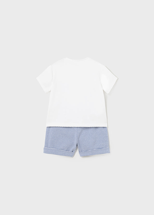 Little Boys Striped Short Set