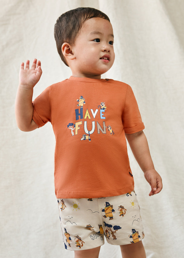 Baby 3-Piece Monkey Print Set