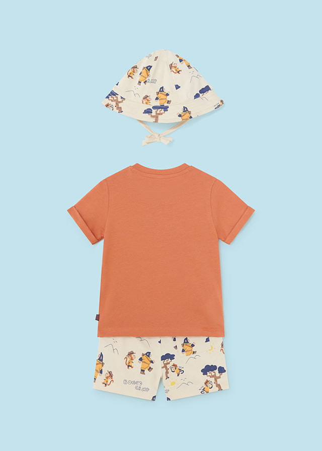 Baby 3-Piece Monkey Print Set