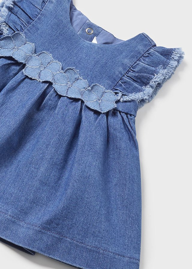 Mayoral Denim Dress 18M (18-24 MONTHS) Mayoral Denim Dress 18M (18-24 MONTHS)