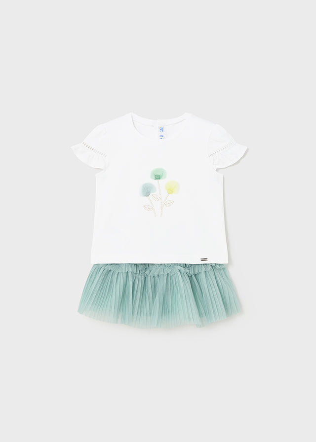 Floral 2 Piece Tulle Set