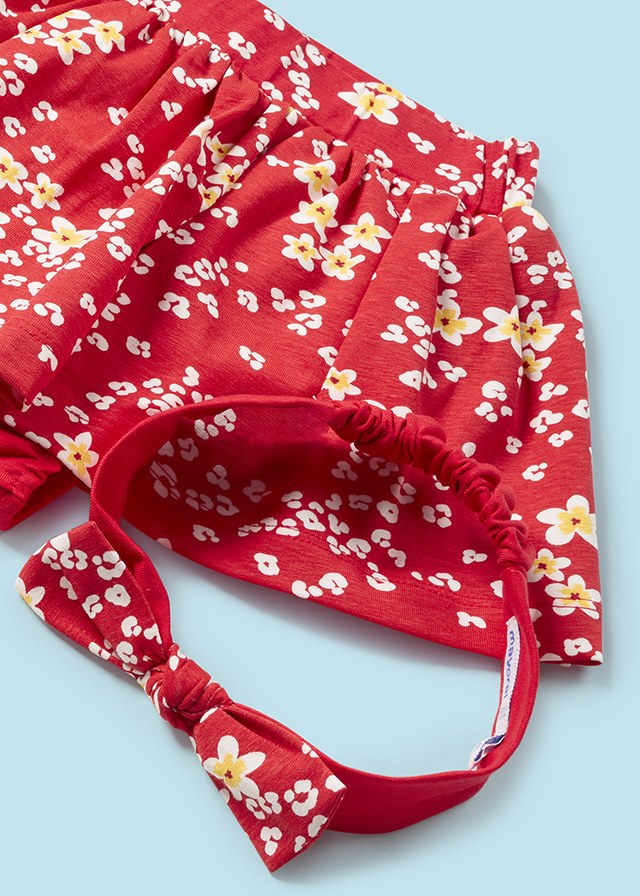 Red & White Floral 3 Piece Set