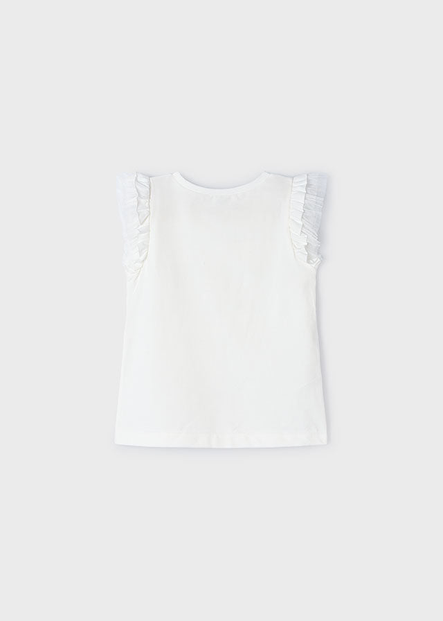 Girls Embroidered Flower Shirt