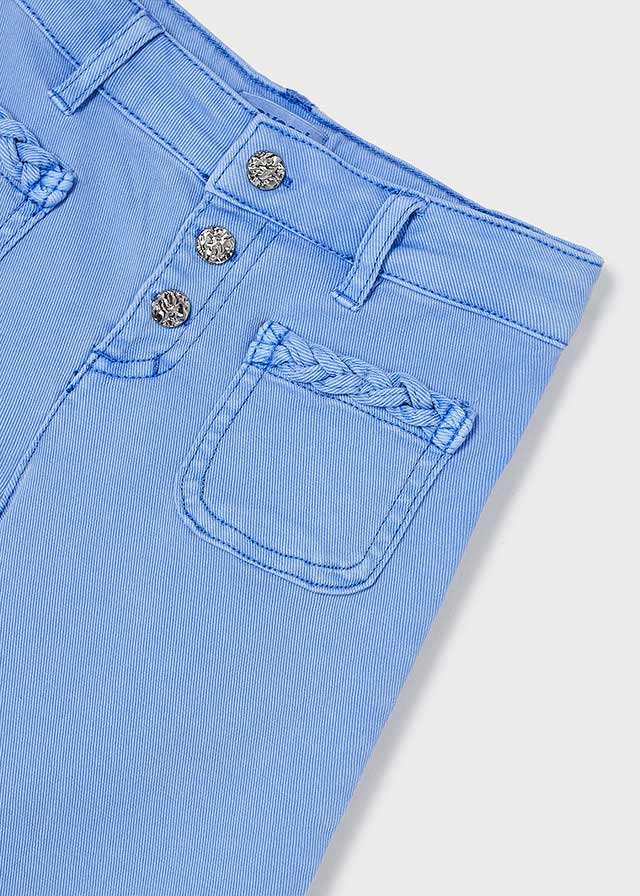 Girls Wide Leg Twill Pants