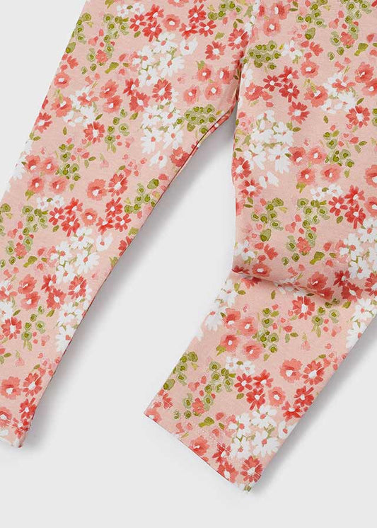 Girls Floral Capri Leggings