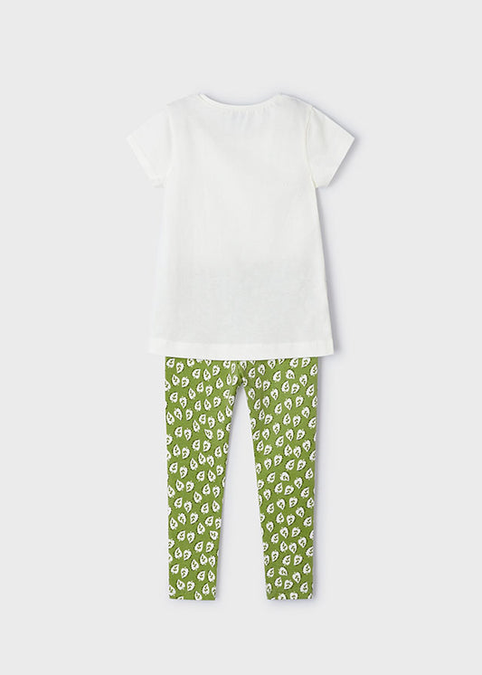 Girls 2-Piece Green Leaf Set