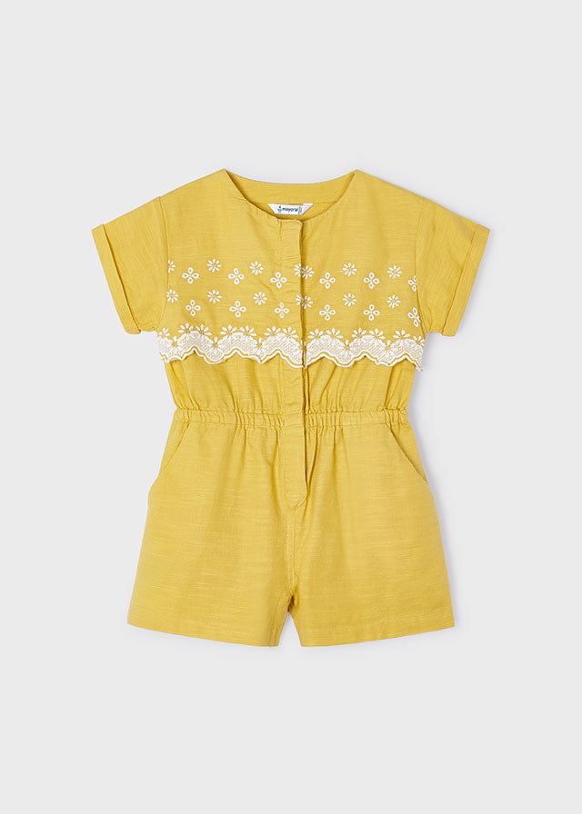 Little Girls Yellow Romper