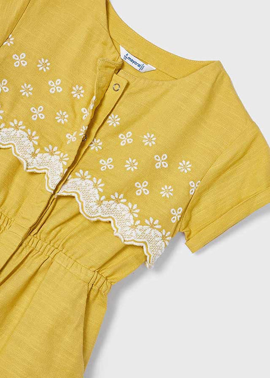 Little Girls Yellow Romper