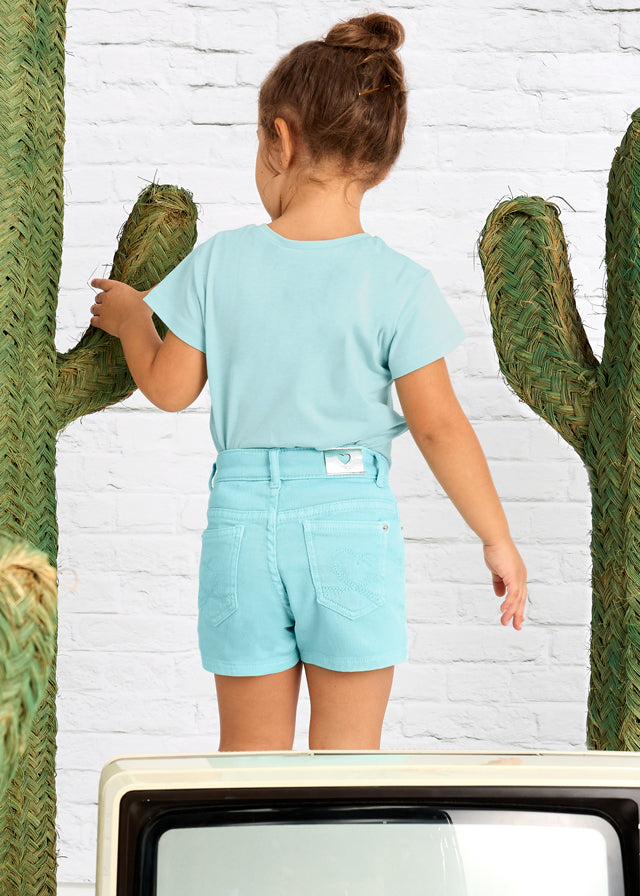 Girls Basic Twill Shorts