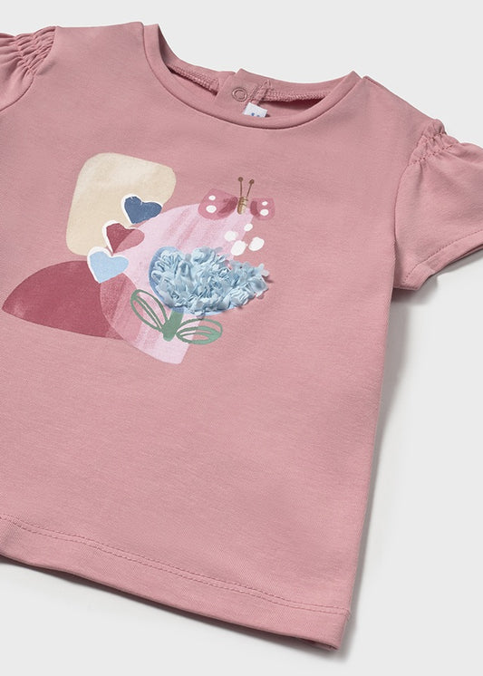 Infant Girl S/s Embroidered Shirt