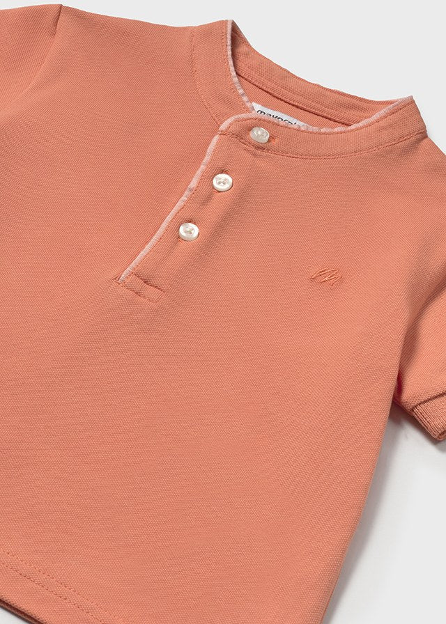 Infant Boy S/s Mao Neck Polo