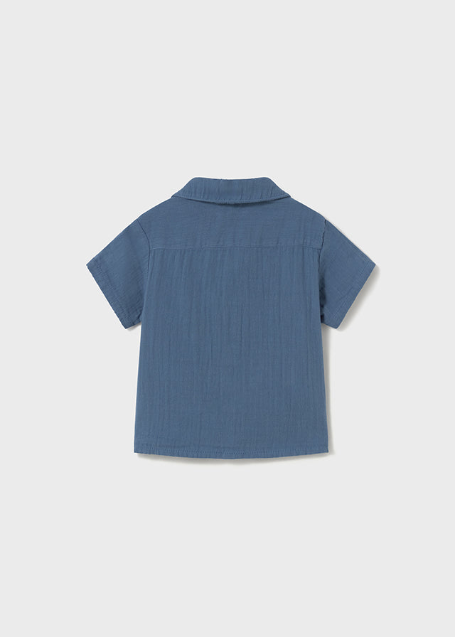Infant Boys S/s Navy Shirt