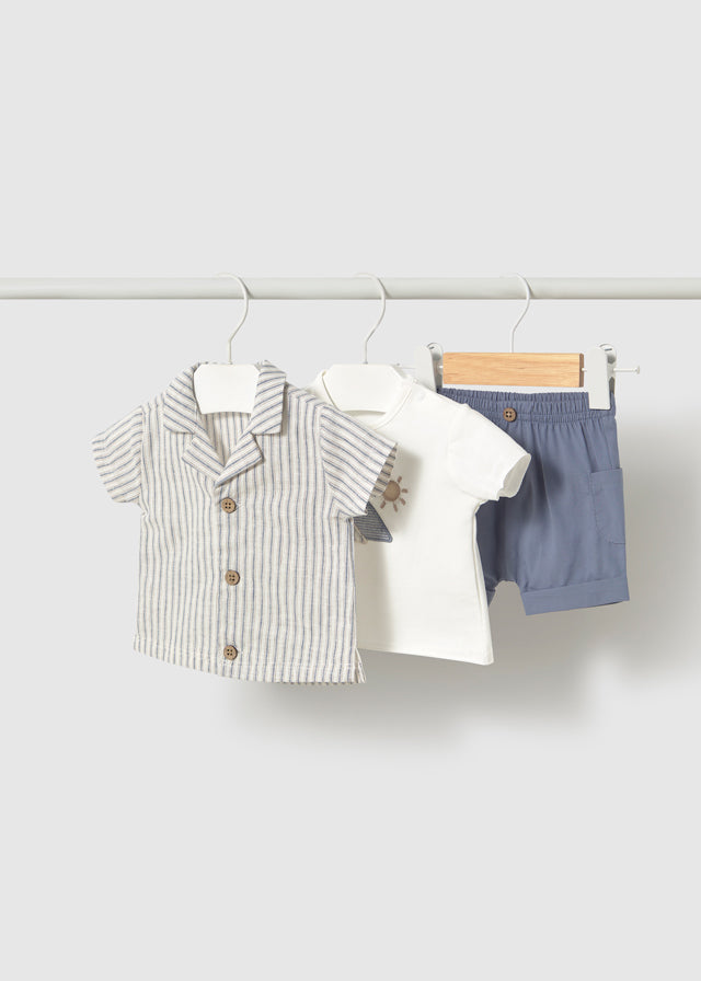 NB 3-Piece Set w/Overshirt