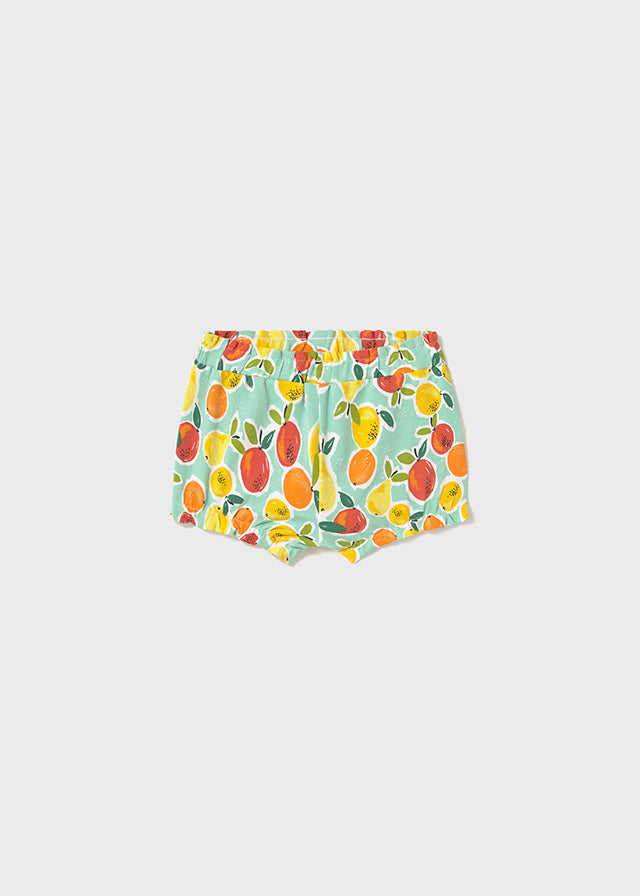 Infant Girl Fun Printed Shorts