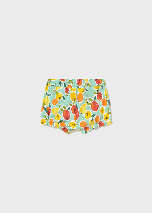 Infant Girl Fun Printed Shorts