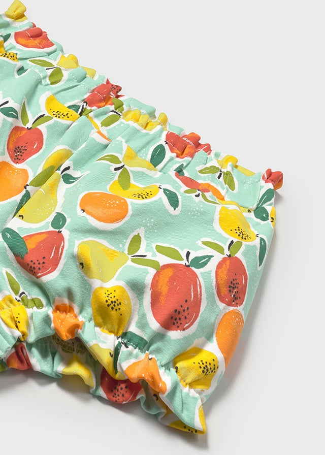 Infant Girl Fun Printed Shorts