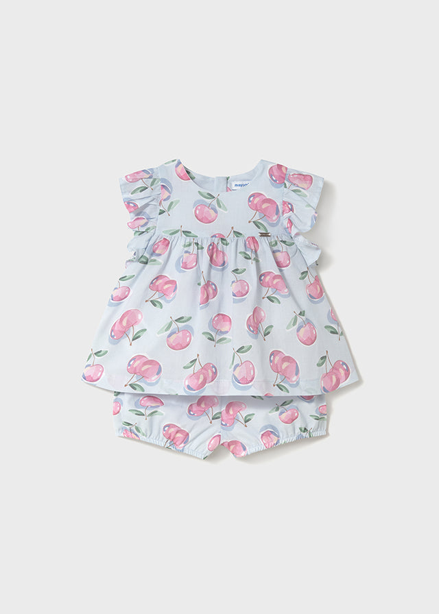 Newborn Girl Short and Blouse Fruit Set