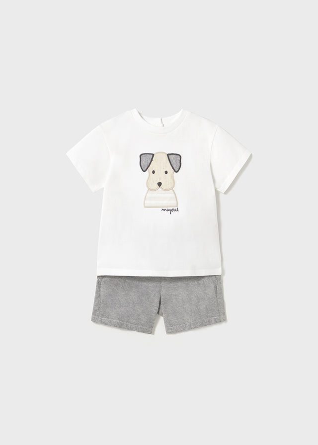 Infant Boy Dog Bermuda Set
