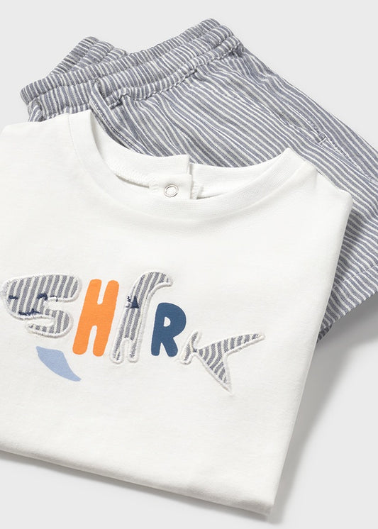 Infant Boy Stripped Shirt and Short Set