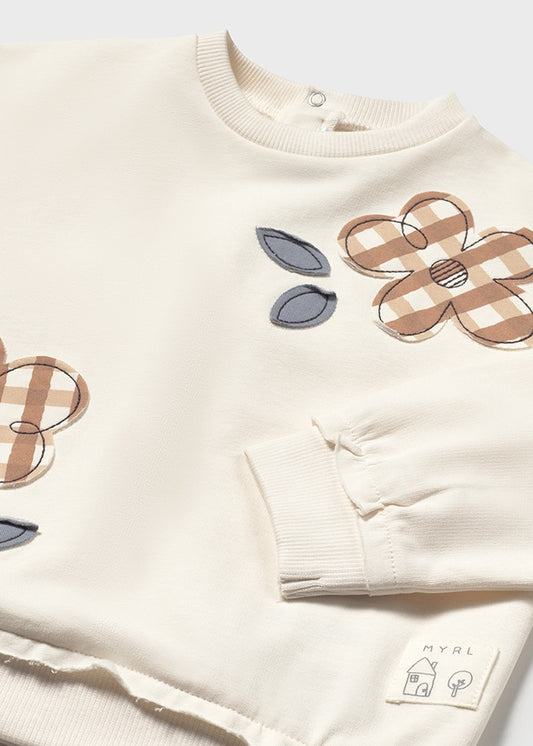 Infant Girl Flower Sweater Shirt