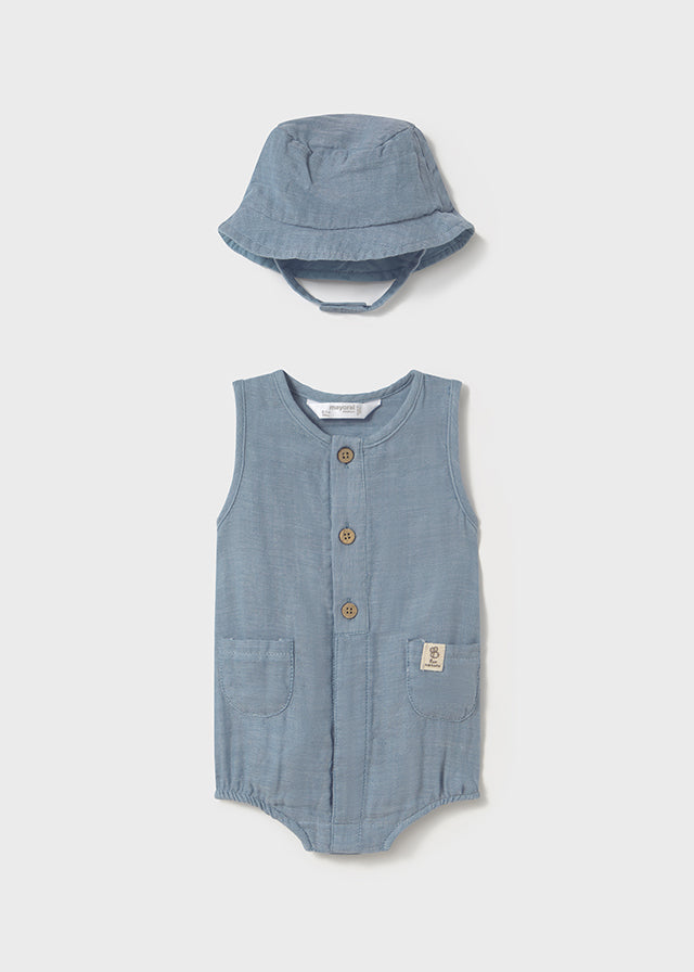 Infants Short Bodysuit w/Hat