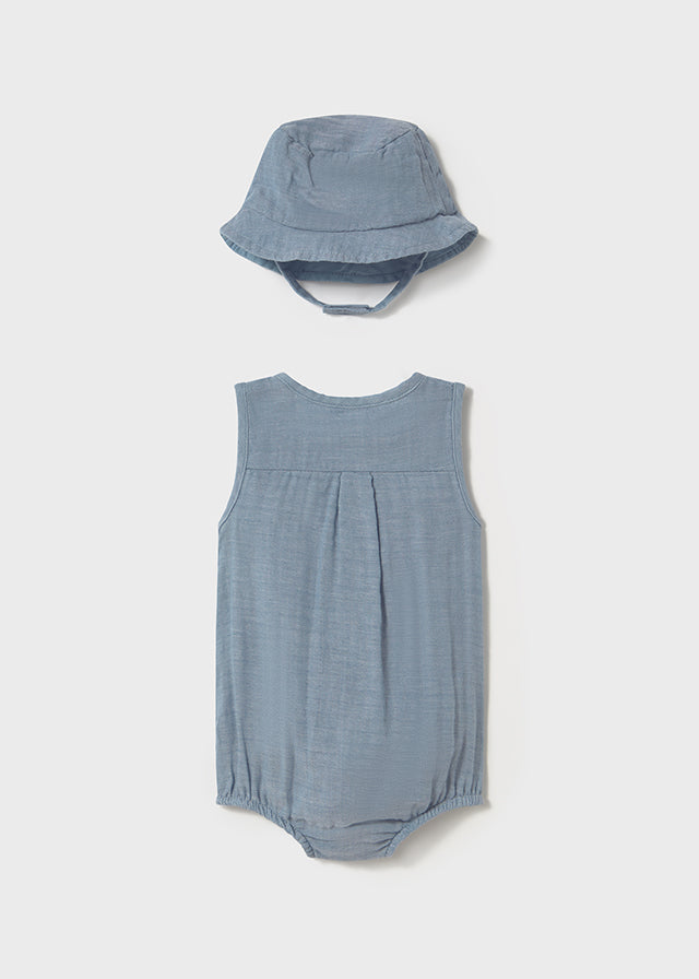 Infants Short Bodysuit w/Hat