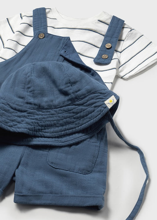 Infant Boy Dungaree 3Pcs Set